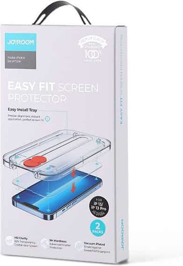 Joyroom Mounting Kit Tempered Glass 2τμχ (iPhone 17e / 16e / 14 / 13 / 13 Pro)