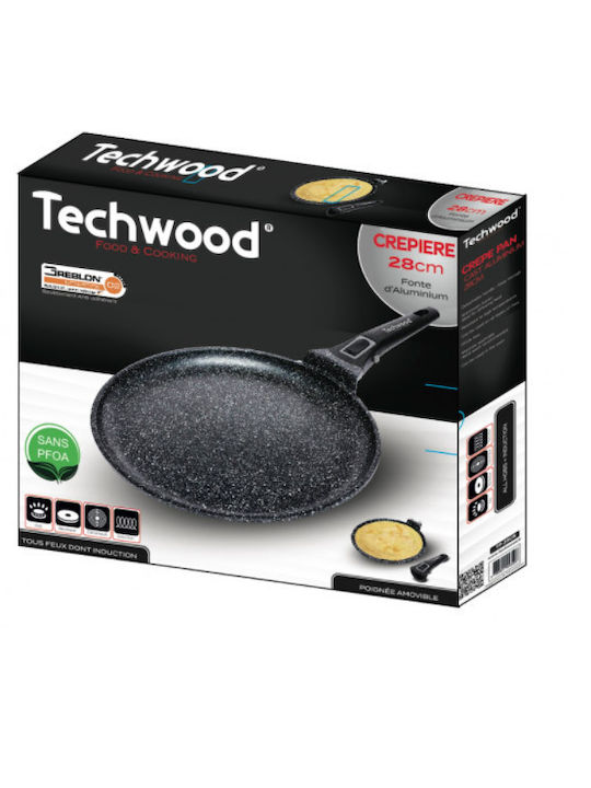 Techwood crepieră din Aluminiu cu Strat Antiaderent 28cm