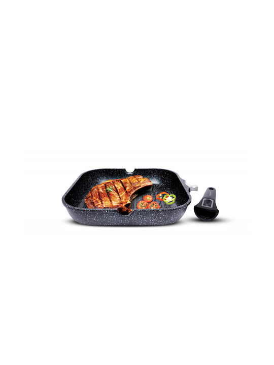 Techwood Grătar din Aluminiu cu Strat Antiaderent 28cm