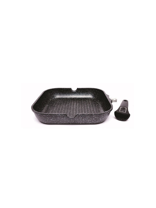 Techwood Grătar din Aluminiu cu Strat Antiaderent 28cm