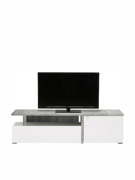 TV Stand Wooden Fortuna White L160.5xW40xH44.5cm