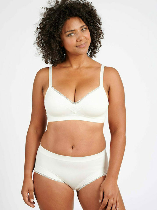 Sans Complexe Wireless Agathe Bralette Σουτιέν Λευκό