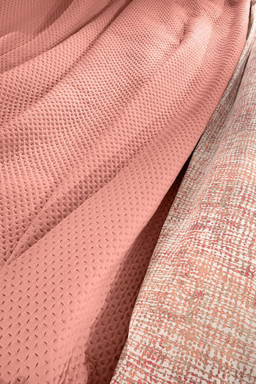 Guy Laroche Riva Set Coverlet Single Microfiber Coral 160x240cm 2pcs