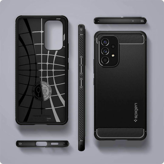 Spigen Rugged Armor Back Cover Silicone 2mm Matte Black (Galaxy A53)