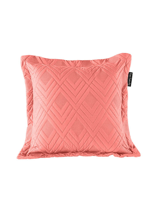 Guy Laroche Curves Set Coverlet Queen Size Microfiber Coral 220x240cm 2pcs