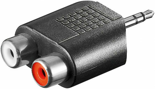ATC Μετατροπέας 3.5mm male σε RCA 2x female 1τμχ 02.008.0003