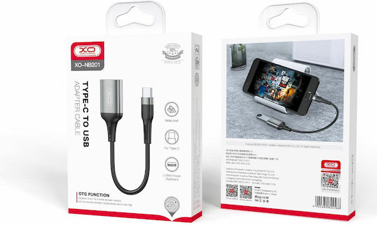 XO NB201 Μετατροπέας USB-C male σε USB-A female 1τμχ