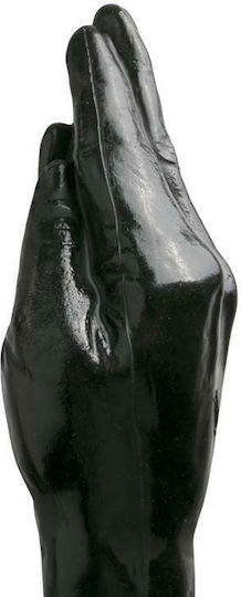 All Black Fisting Hand Πρωκτικό Dildo Μαύρο 39cm
