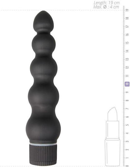 Doc Johnson Black Magic Πρωκτικός Δονητής Μαύρος 18.5cm