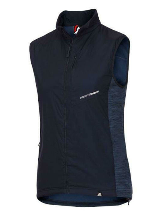 Sleeveless Jacket Windproof Navy Blue