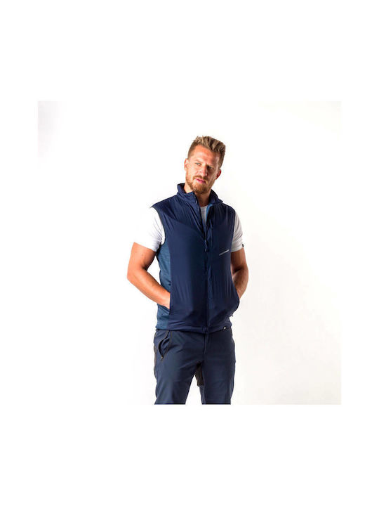 Sleeveless Jacket Windproof Navy Blue