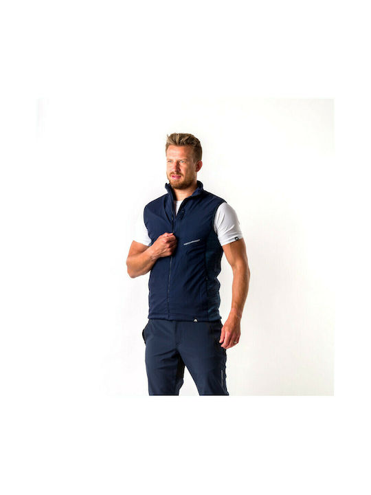 Sleeveless Jacket Windproof Navy Blue