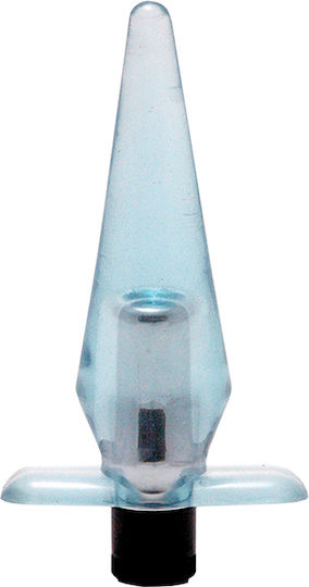 Seven Creations Slimline Anal Plug with Vibration Small Transparent 9cm