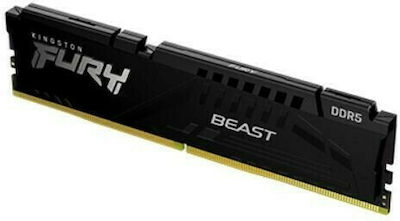 Kingston Fury Beast 8GB DDR5 RAM cu Viteză 5600 pentru Desktop