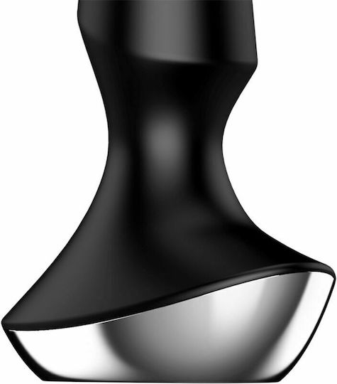 Satisfyer Plug-ilicious 2 Play Анална тапа с възможност за безжична работа и вибрация Черна 13.5см