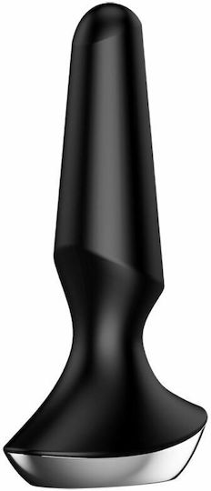 Satisfyer Plug-ilicious 2 Play Анална тапа с възможност за безжична работа и вибрация Черна 13.5см