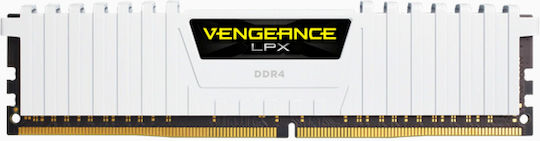 Corsair Vengeance LPX White 32GB DDR4 RAM cu 2 module (2x16GB) și