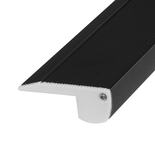GloboStar External Aluminum Profile for LED Strip Stairs with Opal Cover 100x5.9x2.1cm