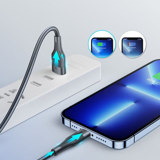 Joyroom S-1030M12 USB to Lightning Cable Μαύρο 1m