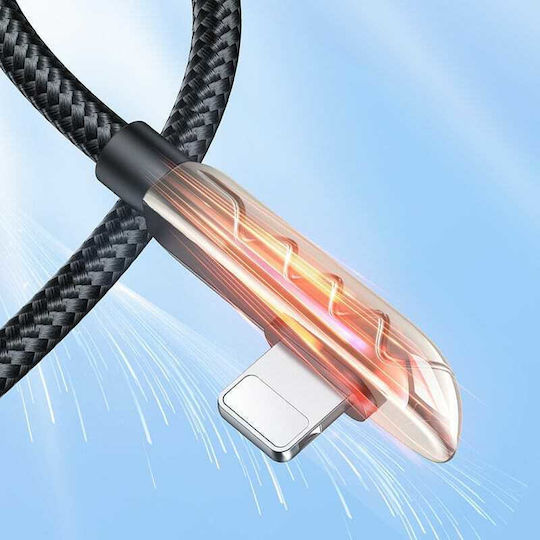 Joyroom S-1230K3 Braided USB to Lightning Cable Ασημί 1.2m