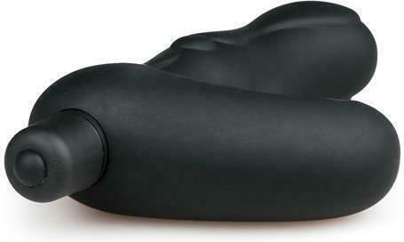 Easytoys Silicone Perineum Tickler Anal Vibrator Black 15cm