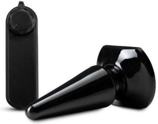 Blush Anal Adventures Basic Vibrating Anal Pleaser Anal Plug with Vibration Black