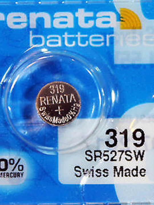 Renata 319 Μπαταρία Silver Oxide Ρολογιών SR64 1.55V 1τμχ