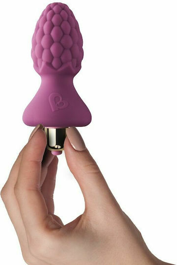 Rocks Off Ass Berries 7 Speed Анална тапа с вибрация Лилав 10.2см