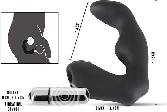 You2Toys Rebel Prostate Stimulator Analvibrator Black 24cm