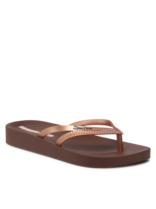 Ipanema Bossa Soft V Frauen Flip Flops in Braun Farbe