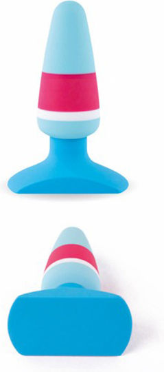 Feelztoys Butt Plug Colors No.1 Анална тапа Blue / Pink 9см