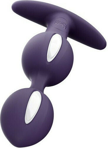 Fun Factory B Balls Jiggle Anal Plug Duo-Silikon Dark Violet 12.6cm