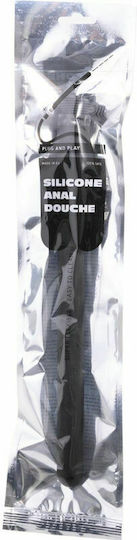 All Black Silicone Anal Douche Regular Analdusche Black 27cm