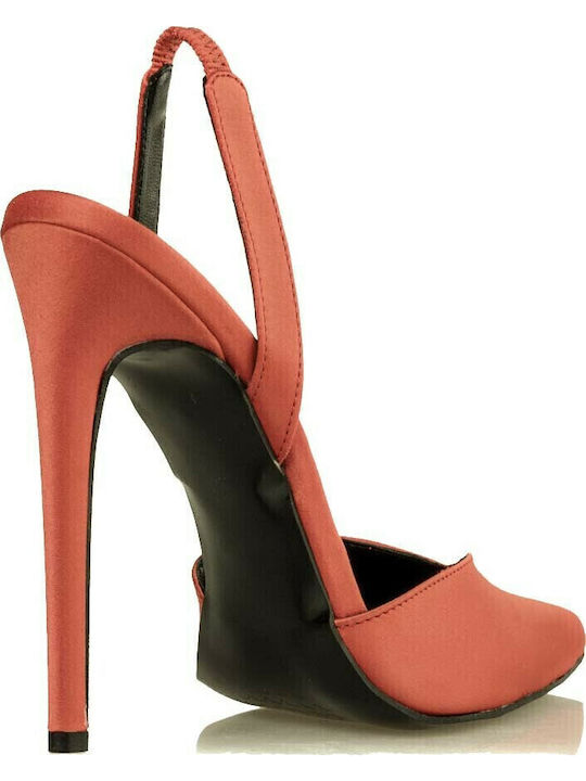 Stiletto Orange High Heels