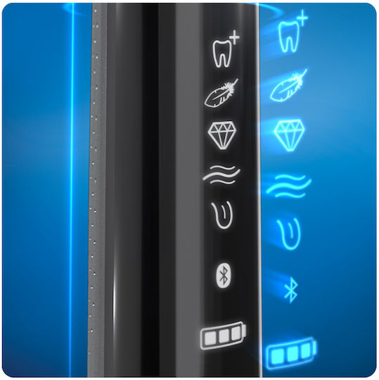 Oral-B Genius 10000N Periuță de dinți electrică cu Temporizator, Senzor de Presiune și Husă de Călătorie Neagră