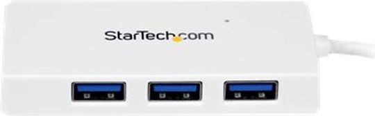 StarTech USB Hub 4 Ports USB 3.0 with USB-A Connection White