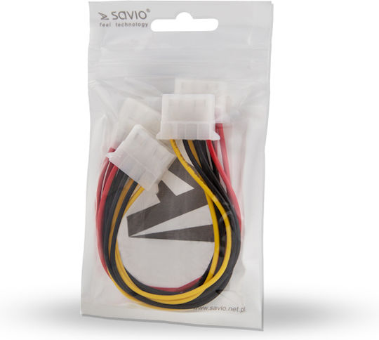 Savio Molex cu 4 pini - Molex cu 4 pini Cablu 0.18m Multicolor (AK-16)