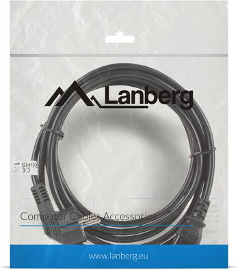 Lanberg IEC C13 - Schuko Cable 3m Μαύρο CA-C13C-11CC-0030-BK