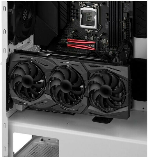 Adata XPG Defender Gaming Midi Tower Computer Case with Window Panel White
