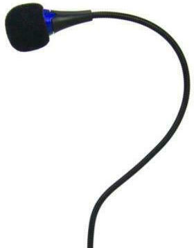 Esperanza EH130B Microfon 3.5mm Desktop, Braț flexibil în Culoarea Blue