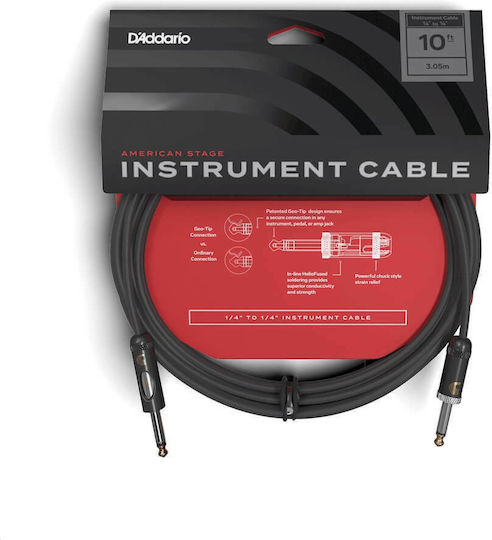 Planet Waves Cable 6.3mm male - 6.3mm male 3m (PW-AMSK-10)