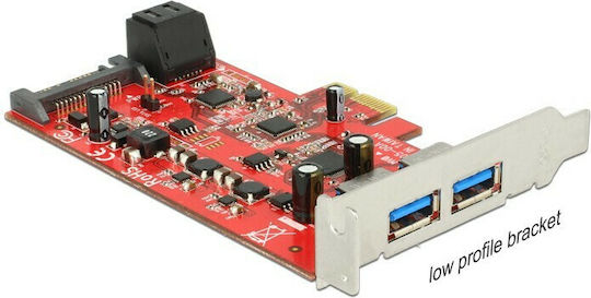 DeLock Κάρτα PCIe σε 4 θύρες SATA III / USB 3.0