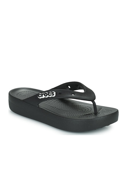 Classic Flip Women's Platform Flip Flops Black
