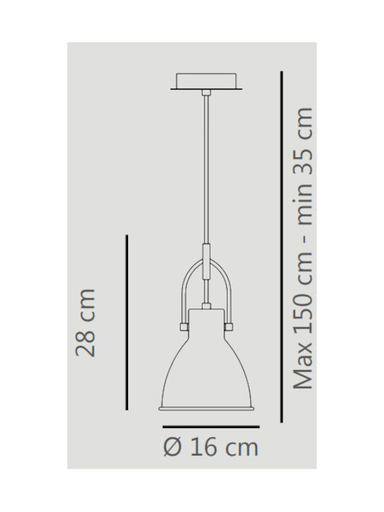 Sikrea MILLA/SP Lustră O singură lumină Bell pentru Soclu E14, E.14 Aur