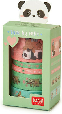 Legami Milano Adhesive Decoration Tape Tape By Tape Cute Animals 5pcs Set of 5 Decorative Adhesive Tapes TAP0007