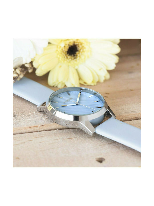 Oozoo Watch with Blue Leather Strap