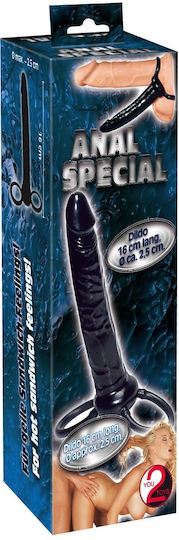 You2Toys cu Dildo 16cm în Culoare Negru