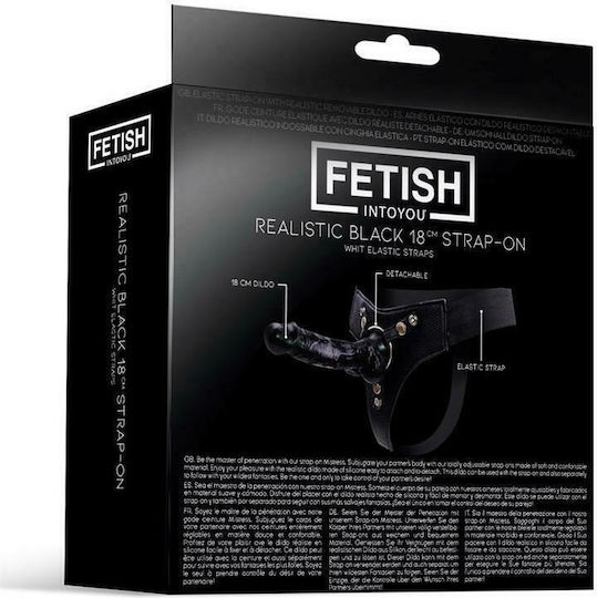 IntoYou Fetish Mistress Harness με Dildo 18cm σε Μαύρο Χρώμα