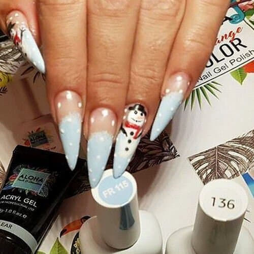 Aloha Fashion Halb-permanenter Nagellack AF 053 Very Light Blue 15ml 1Stück