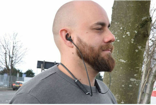 AvLink PowerBand In ear Bluetooth хендсфри Слушалки с Устойчивост на Пот Черен